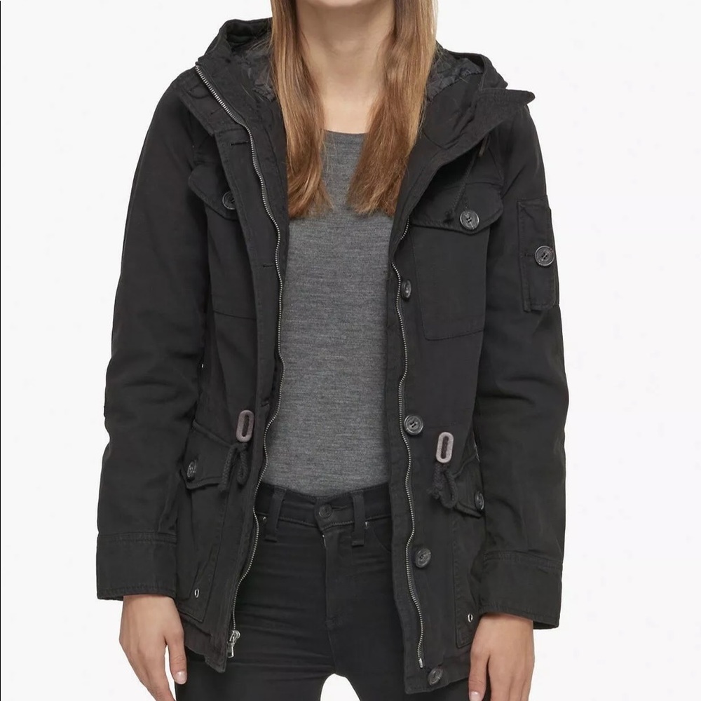 NWT Women Levis Four Pocket Cotton Hood